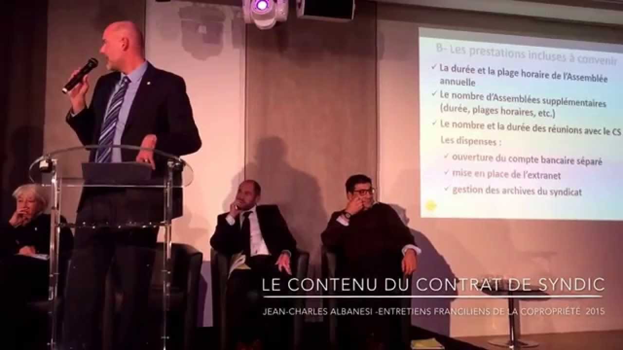 Le contenu du contrat de syndic