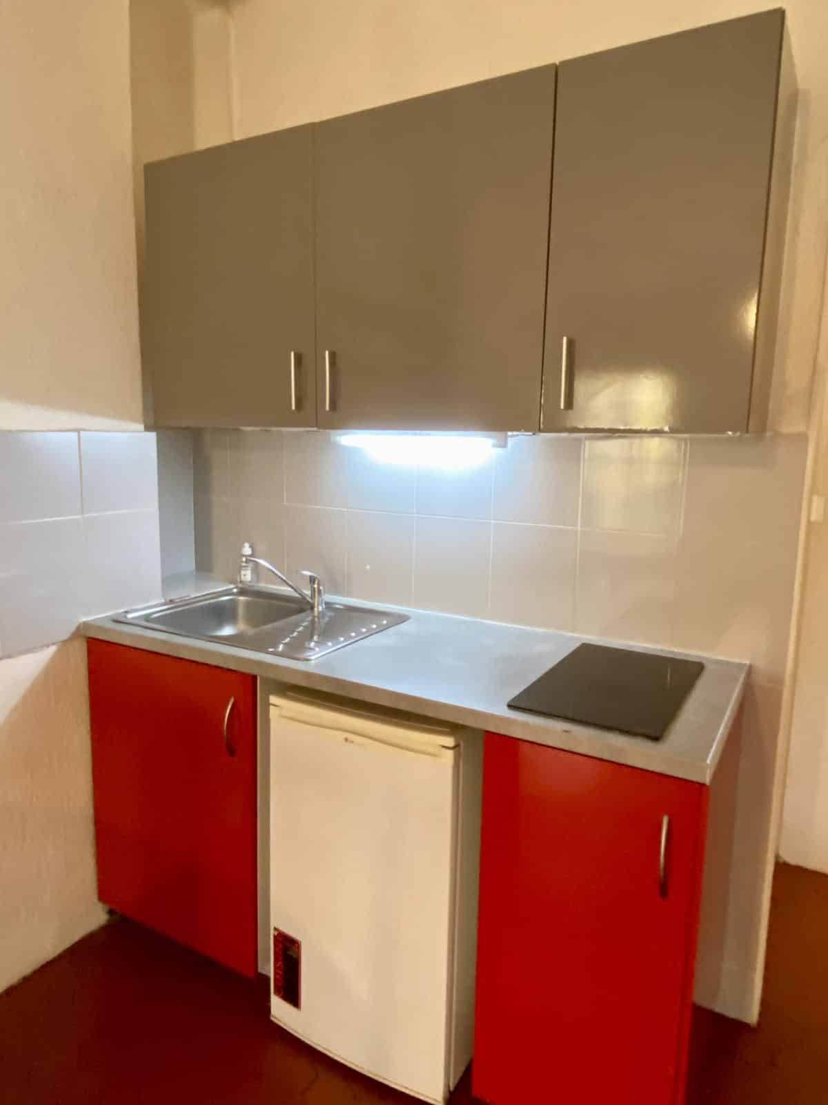 Empty 1-bedroom apartment in the city center