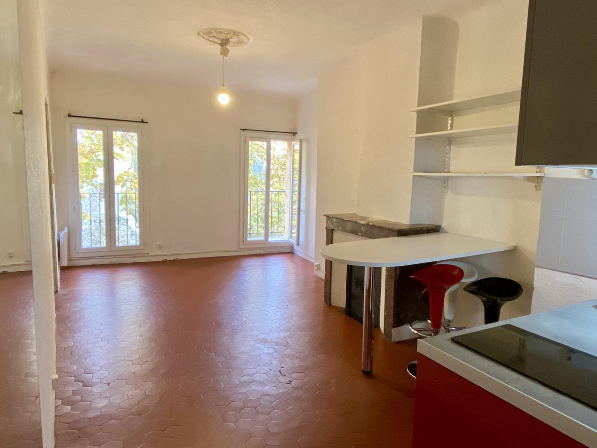 Empty 1-bedroom apartment in the city center
