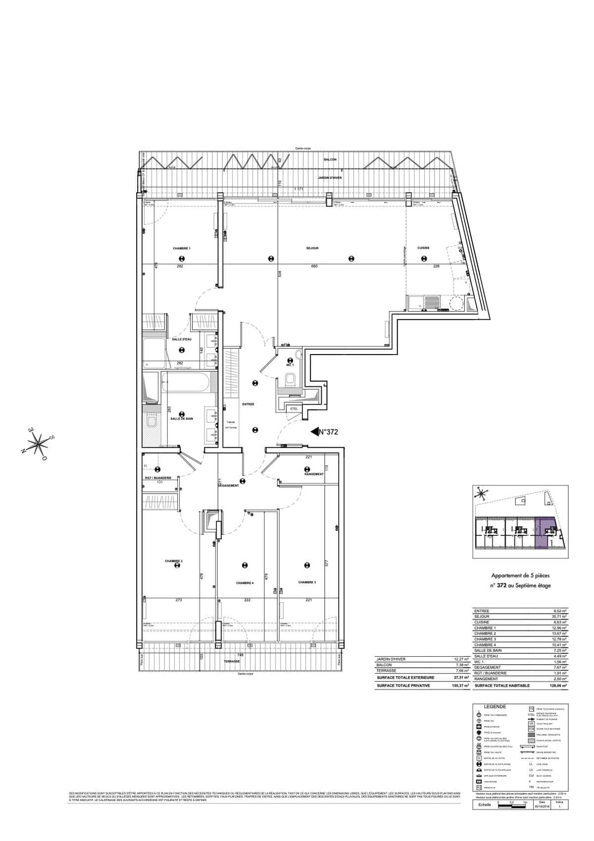 APPARTEMENT NEUF 5 PIECES – PARIS XVIII