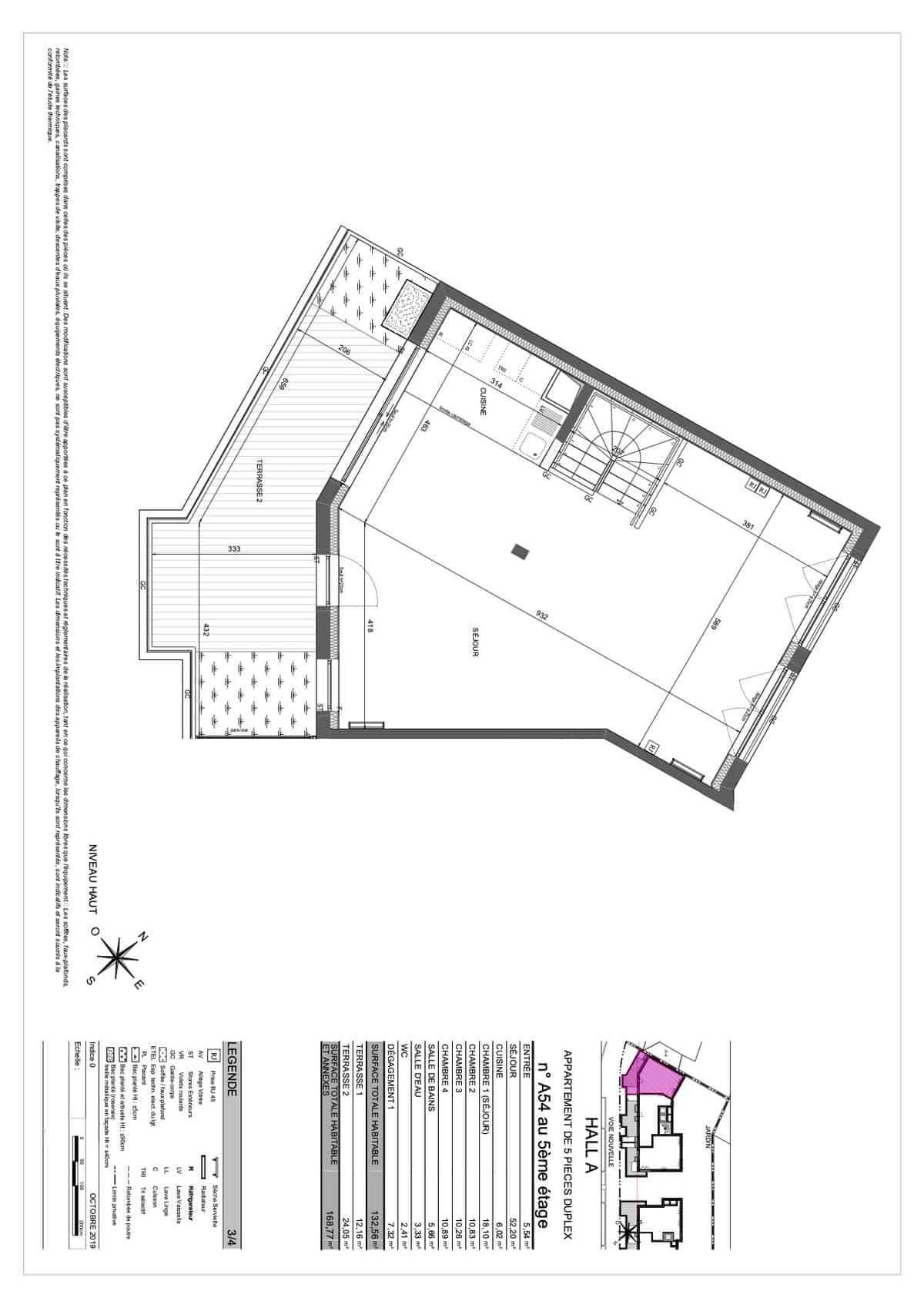 APPARTEMENT NEUF 5 PIECES – PARIS XV