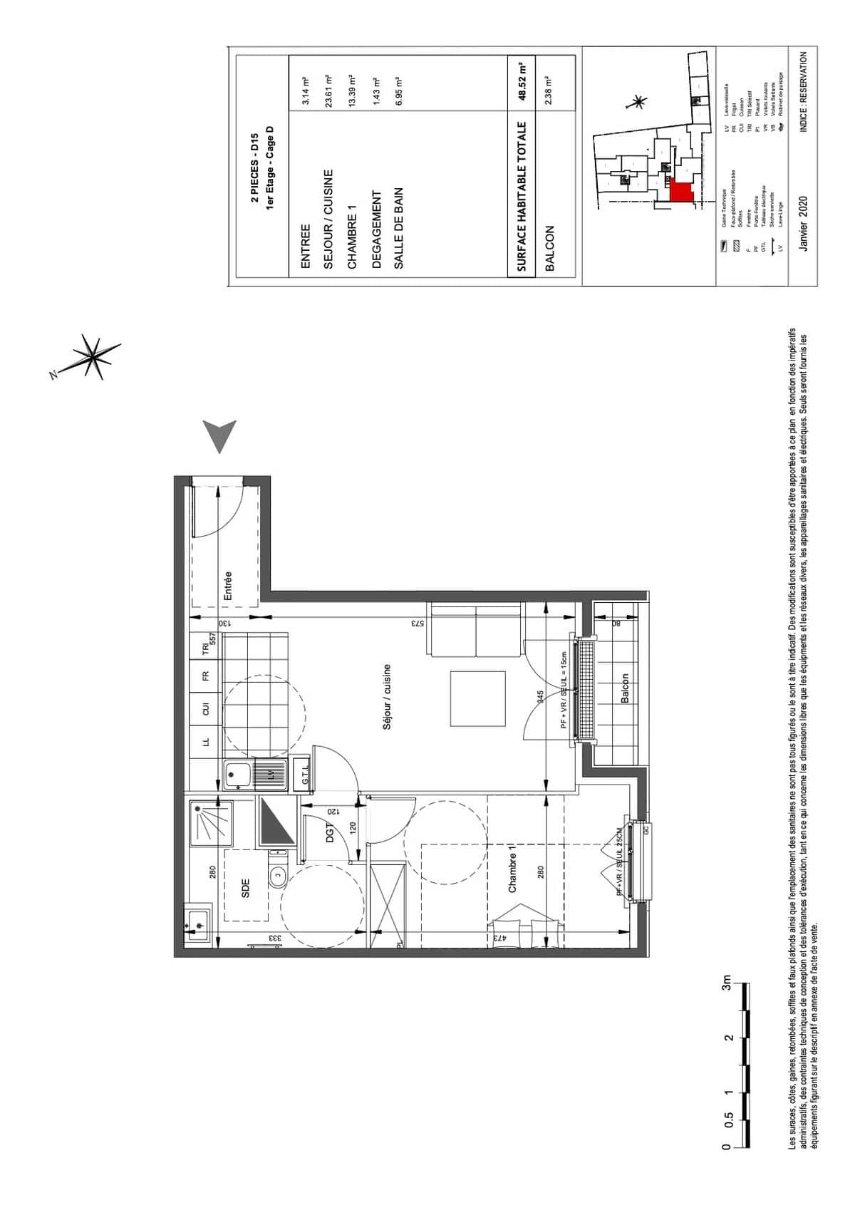 APPARTEMENT NEUF 2 PIECES – SAINT-OUEN