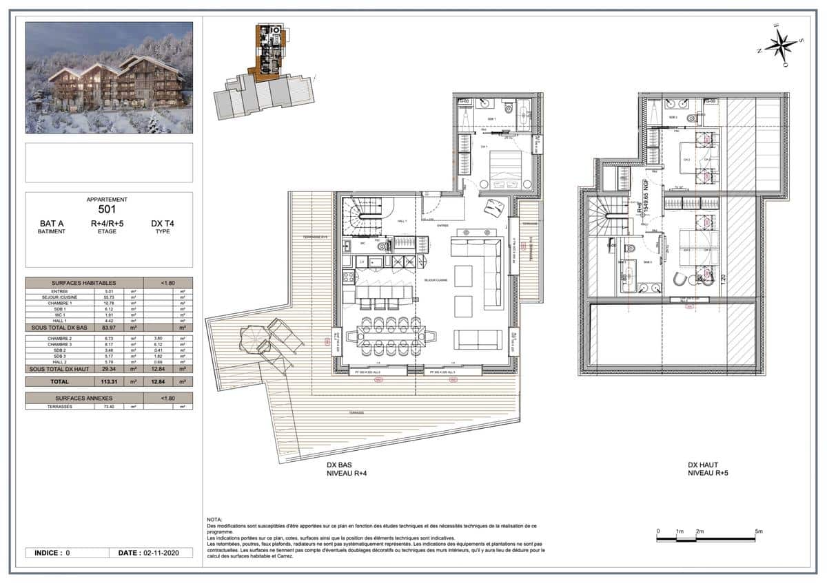 PENTHOUSE PRESTIGIEUX 4 PIECES -MERIBEL