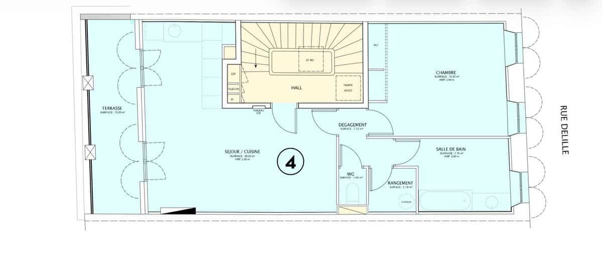 T3 TERRASSE – DERNIER ETAGE MARSEILLE 13001