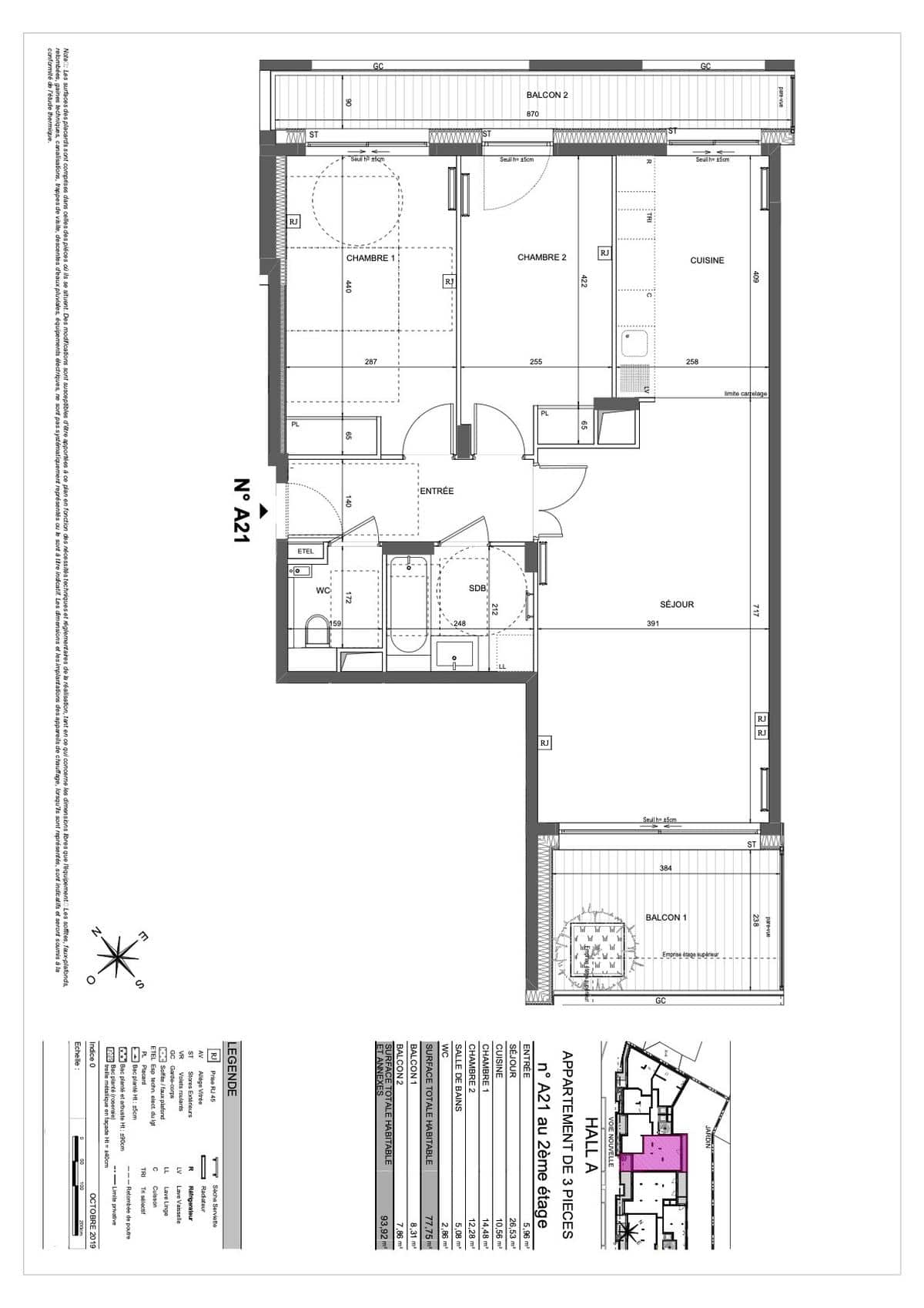 APPARTEMENT NEUF 3 PIECES – PARIS XV