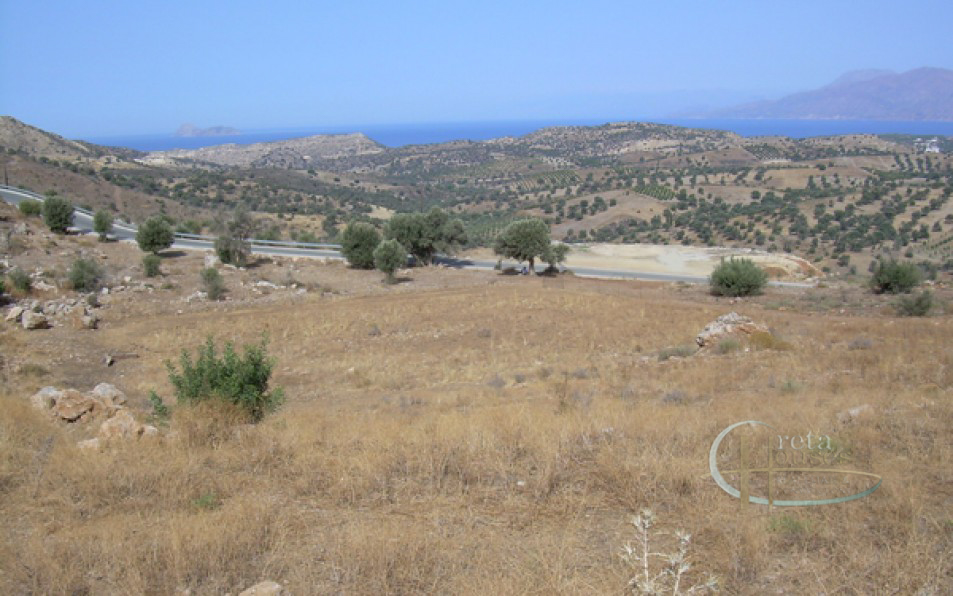 Listaros south Crete building land with sea view